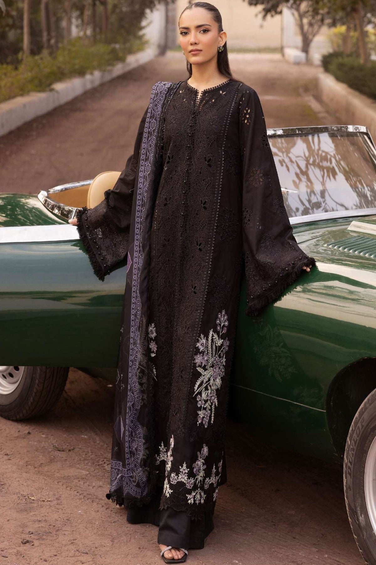 Motifz Unstitched 3 Piece Premium Emb Lawn Vol-02 Collection'2025-5320-Coralie