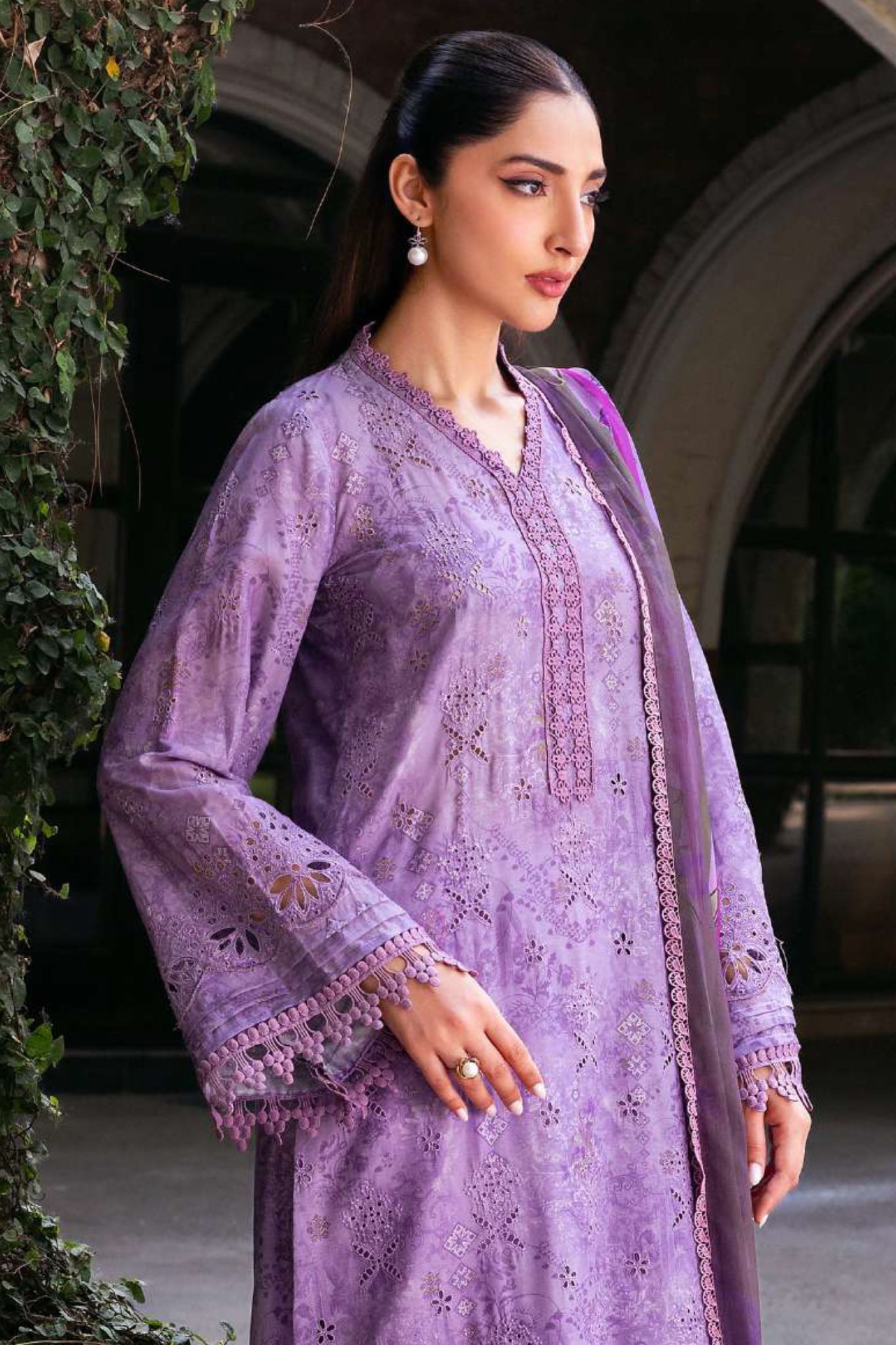 Amal By Motifz Unstitched 3 Piece Digital Printed Emb Lawn Vol-02 Collection'2025-5361-Elise