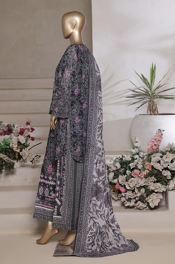 Aashkaar By HZ Stitched 3 Piece Emb Cotton Lawn Vol-07 Collection'2025-LPE-539