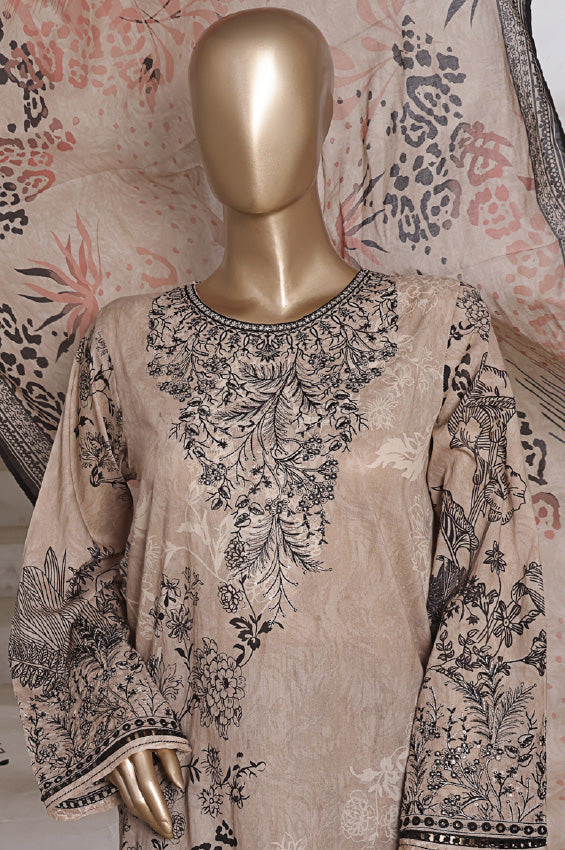 Aashkaar By HZ Stitched 3 Piece Emb Cotton Lawn Vol-07 Collection'2025-LPE-540