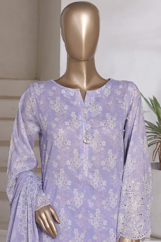 Aashkaar By HZ Stitched 3 Piece Emb Cotton Lawn Vol-07 Collection'2025-LPE-542
