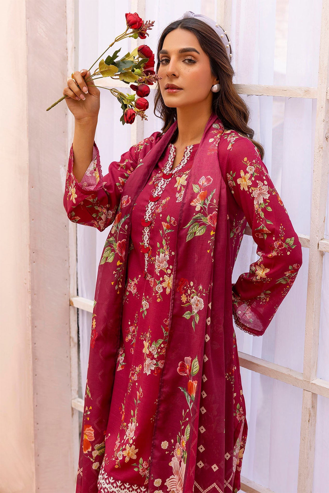 Rang By Motifz Unstitched 3 Piece Digital Printed Lawn Collection'2025-5454-Ciel