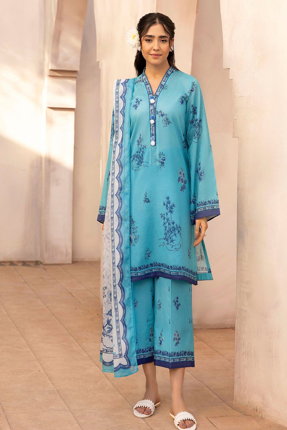 Rang By Motifz Unstitched 3 Piece Printed Lawn 2 Collection'2025-5523-ELECTRA