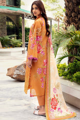 Umang By Motifz Unstitched 3 Piece Digital Printed Emb Lawn 3 Collection'2025-5566-Dhalia
