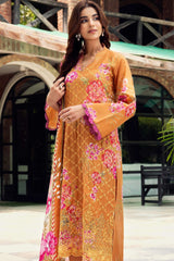 Umang By Motifz Unstitched 3 Piece Digital Printed Emb Lawn 3 Collection'2025-5566-Dhalia