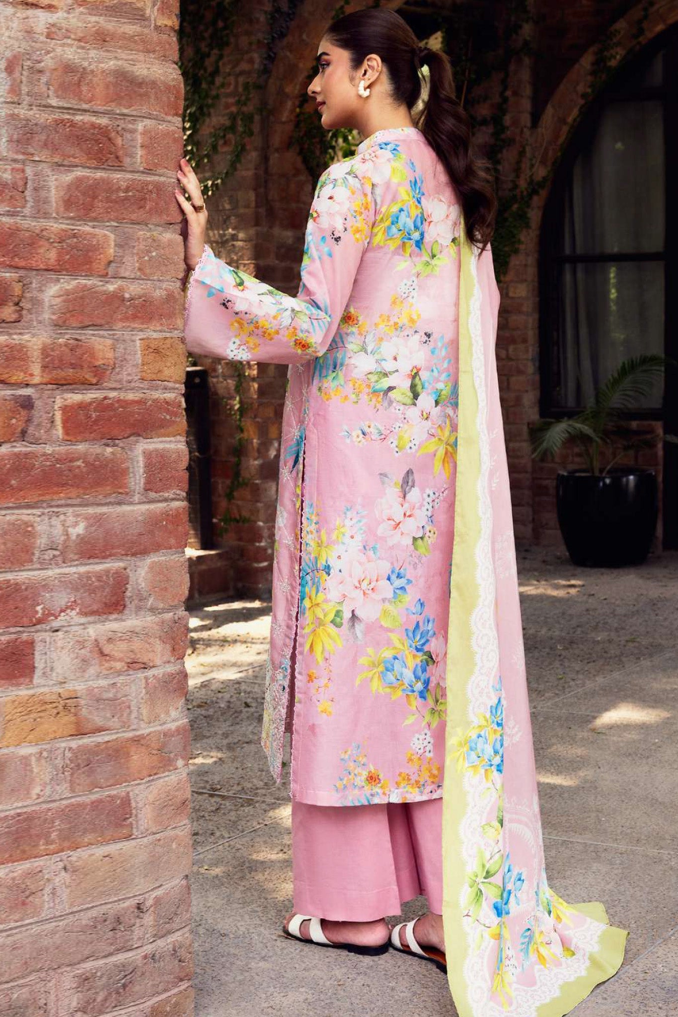 Umang By Motifz Unstitched 3 Piece Digital Printed Emb Lawn 3 Collection'2025-5570-Mabel