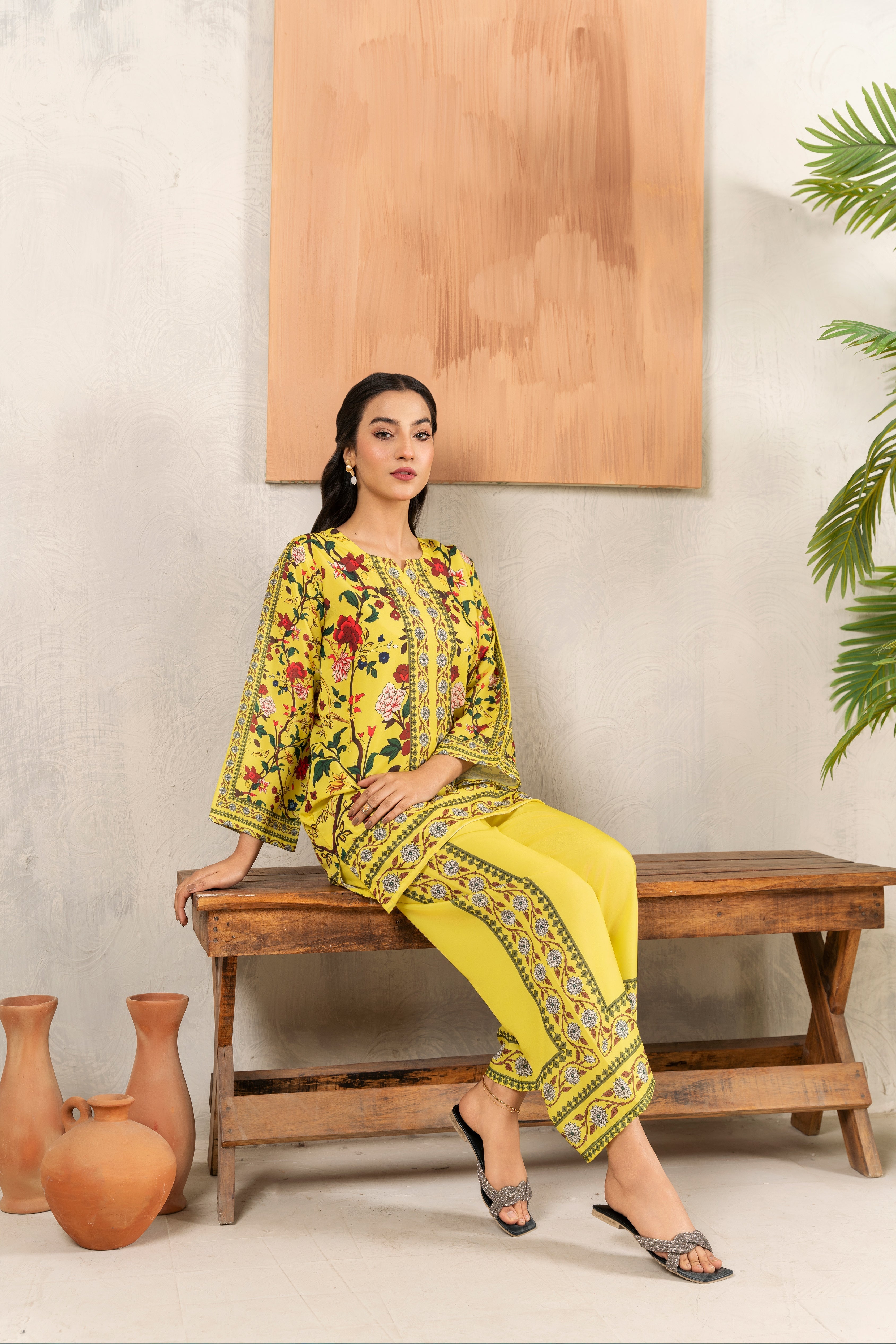 Flutterby Stitched 2 Piece Summer Collection-Serra