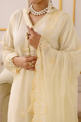 Mahveen By Pak Fabrics Stitched 3 Piece Chikankari Slub Lawn Collection'2025-CL-577