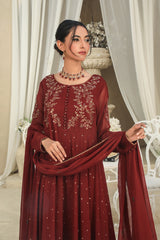 Najia Zia Stitched Luxury Pret Collection-Garnet