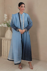 Najia Zia Stitched Luxury Pret Collection-Starry Night With Dupatta