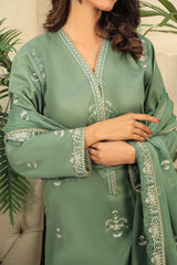 Najia Zia Unstitched 3 Piece Emb Lawn Collection'2025-Calm