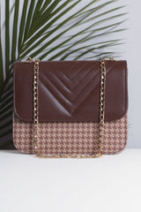 Fineur Shoulder Bag ChevronFlap - Brown
