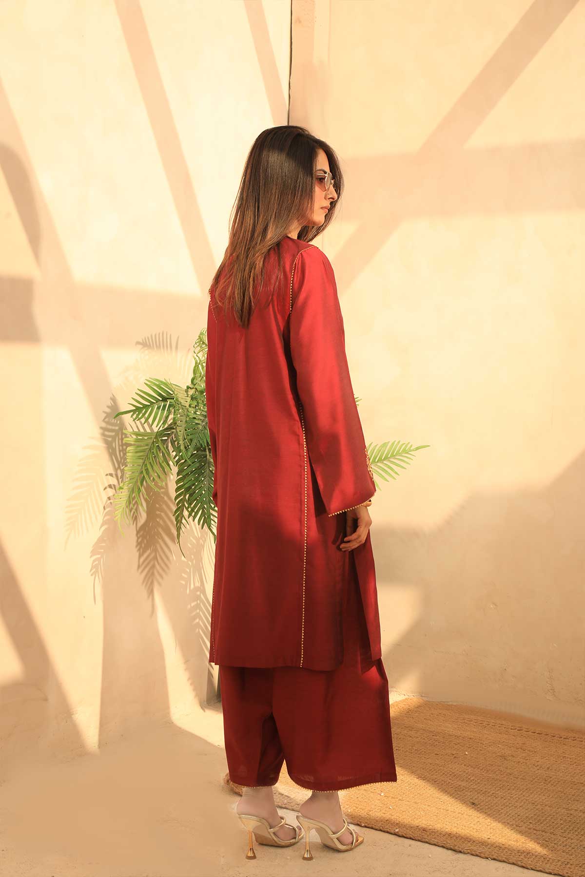 Najia Zia Stitched 2 Piece Festive Collection'2025-Bold