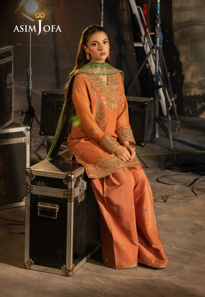 Asim Jofa LUXURY FESTIVE DROP 2 Ajlf-03 Embroidered Chiffon 3 Pcs