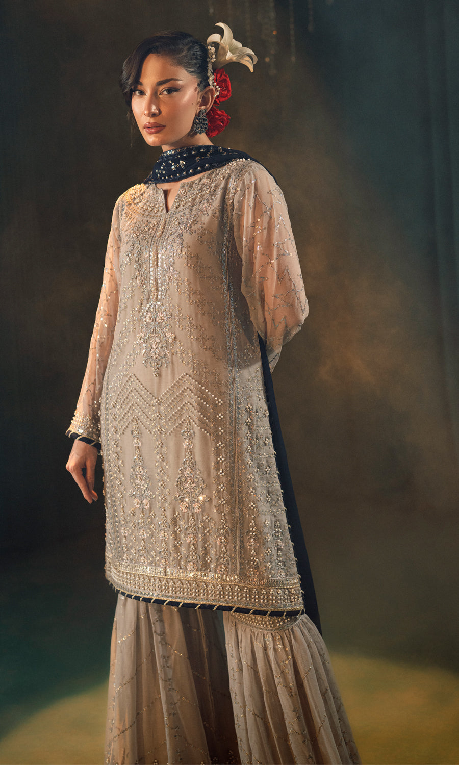 Elara By Shamooz Unstitched 3 Piece Formals Collection-Kubra SU-122