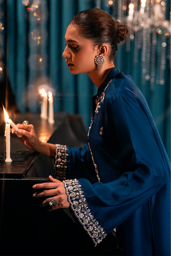 Lux Edit By Zaaviay Stitched Maharani Kaftan (One Piece)