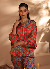 Zlooms 2 Pc Silk Formal Co-Ord Set - ZL25-C06-05