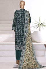 Sada Bahar Stitched 3 Piece Printed Khaddar Vol-01 Collection'2025-KD-PR-6251-Green