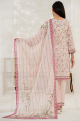 Aizal Stitched 3 Piece Printed Lawn Collection'2025-D-644-Pink