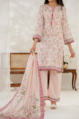Aizal Stitched 3 Piece Printed Lawn Collection'2025-D-644-Pink