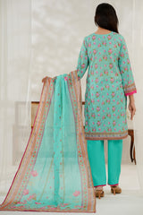 Aizal Stitched 3 Piece Printed Lawn Collection'2025-D-645-Ferozi