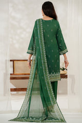 Aizal Stitched 3 Piece Printed Lawn Collection'2025-D-647-Green