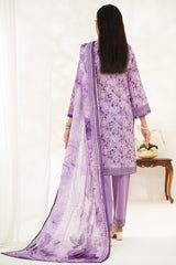 Aizal Stitched 3 Piece Printed Lawn Collection'2025-D-650-Lilac