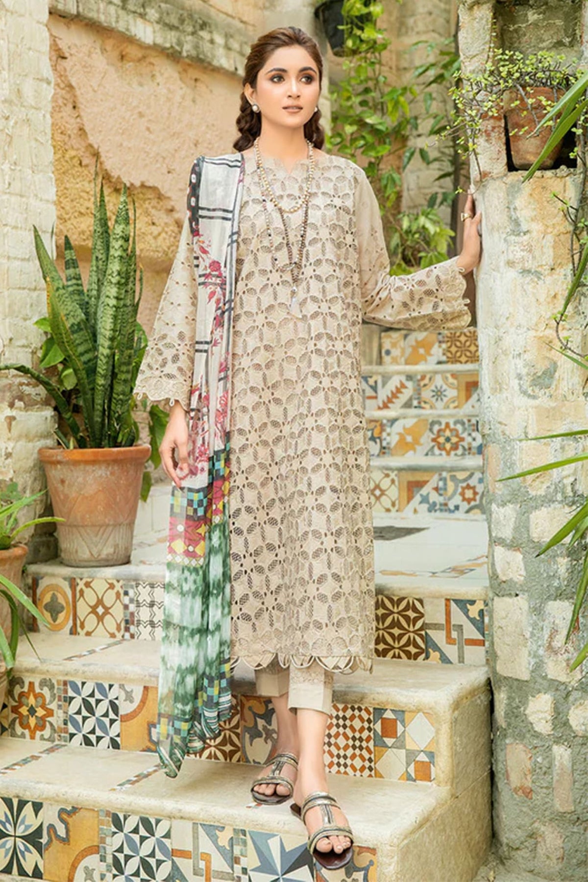 Camila by Johra Unstitched 3 Piece Chikankari Lawn Collection '2023-JH-666