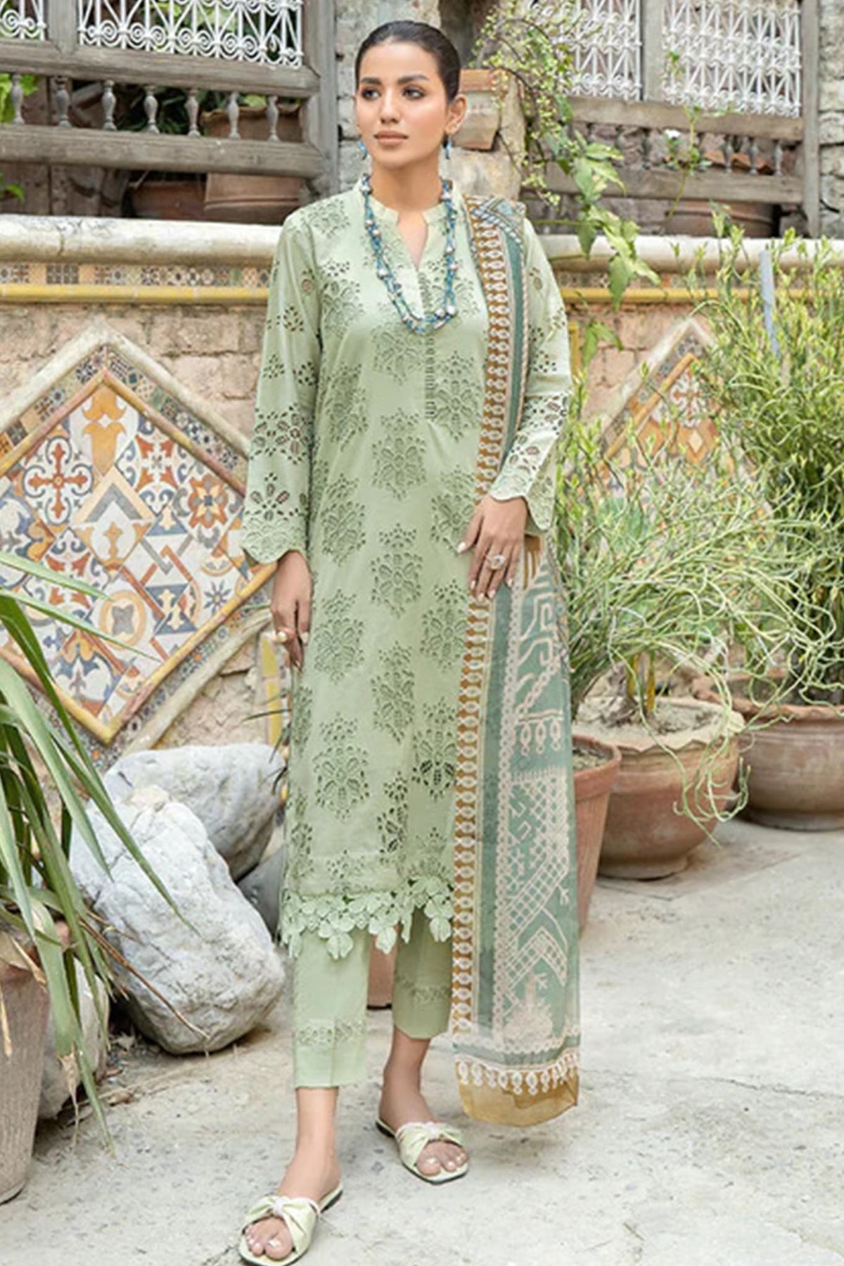 Camila by Johra Unstitched 3 Piece Chikankari Lawn Collection '2023-JH-667
