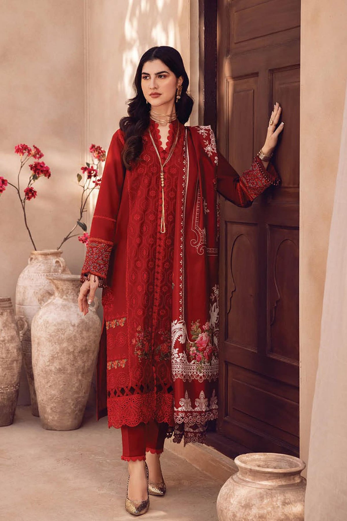 Raj Bari Unstitched 3 Piece Chikankari Collection'2023-RC-06-A