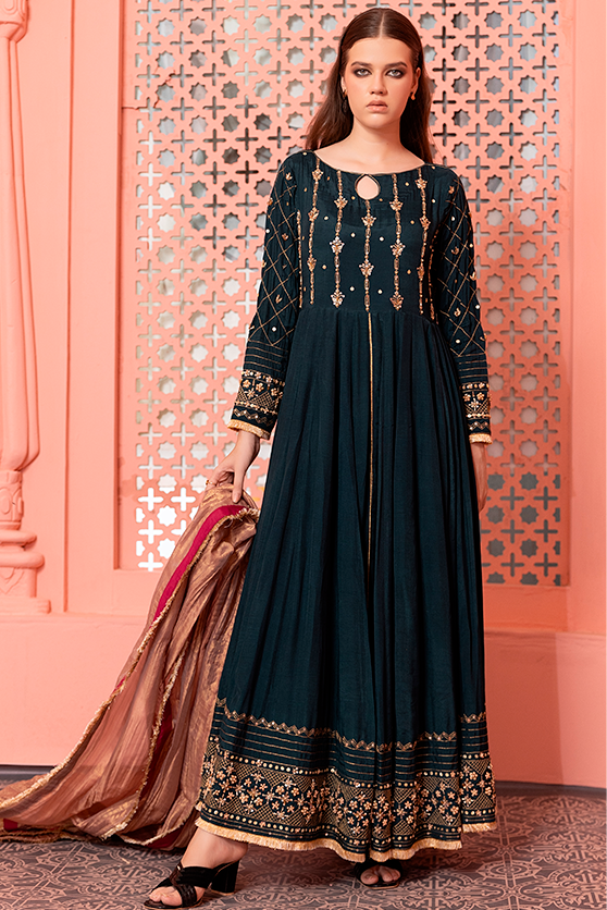 Zaaviay Stitched Lux Edit Miray (Three Piece)