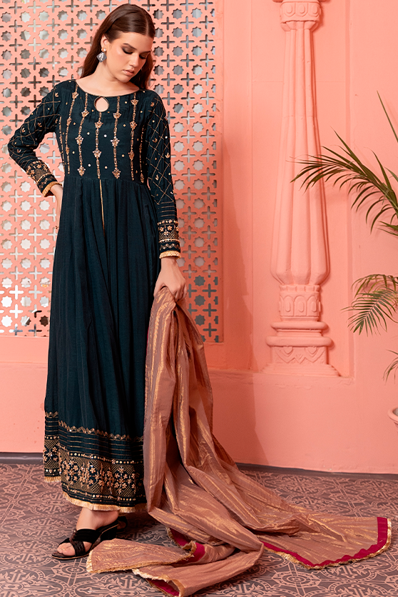 Zaaviay Stitched Lux Edit Miray (Three Piece)