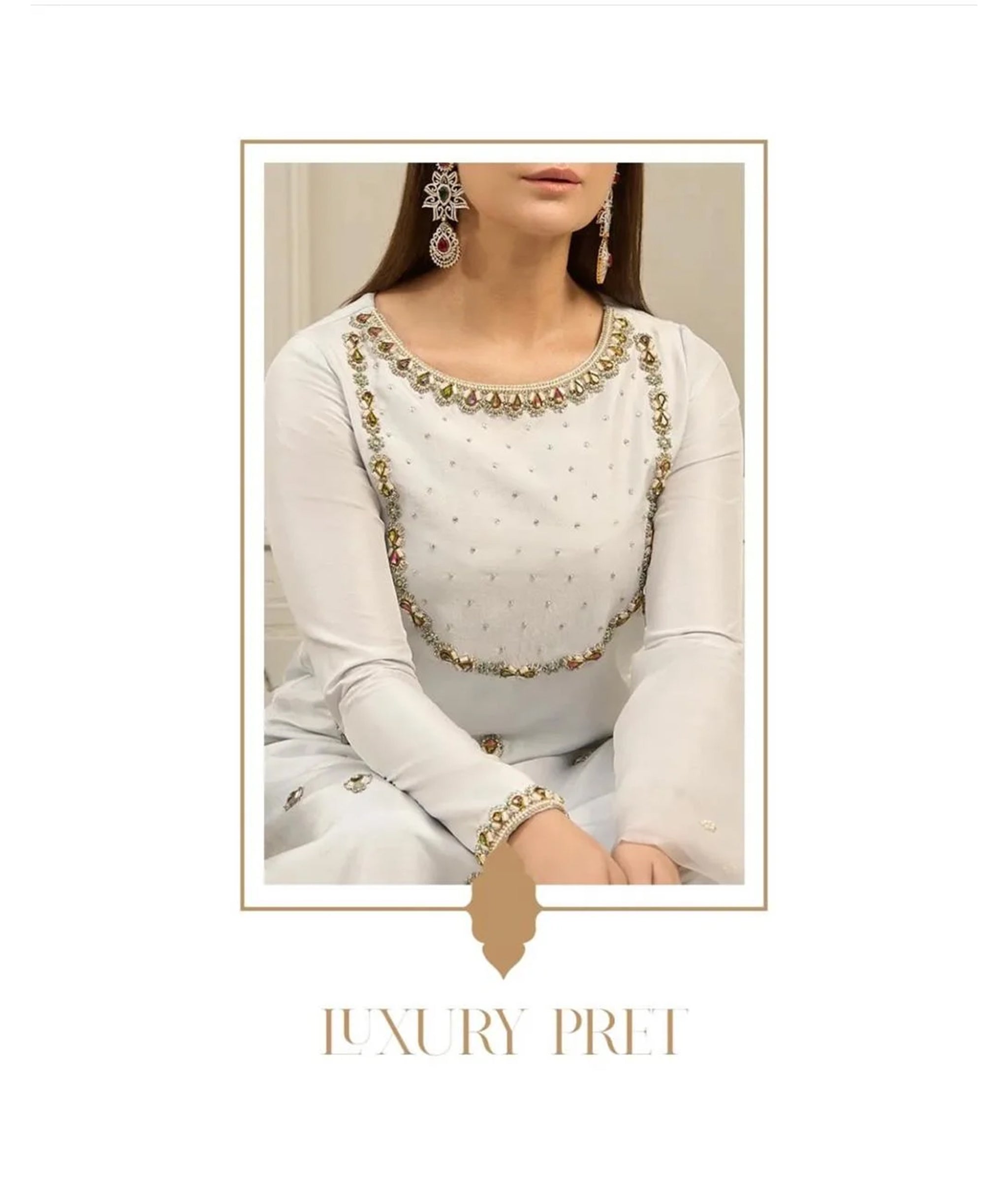 Luna By Mariam Malik Stitched 2 Piece Luxe Silk Pret Collection'2025-Luna- Luxury Pret' - 23