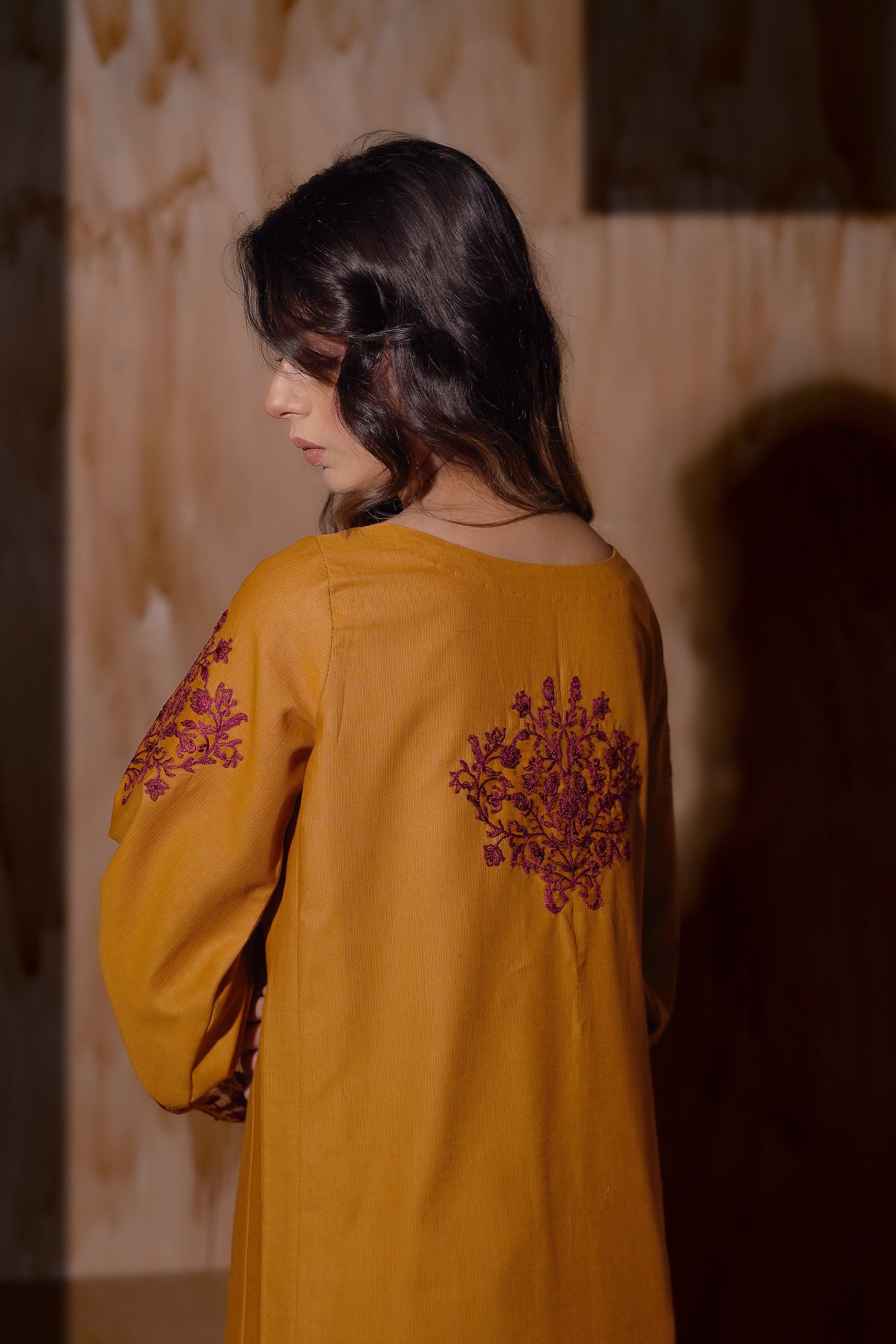 Aayra Stitched Winter Collection'2025-Ay1141 - Saffron grace 3pc