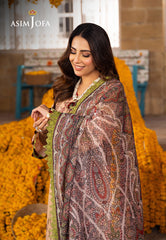 Asim Jofa Aira Summer Prints Ajar-31 Embroidered Jacquard 3 Pcs