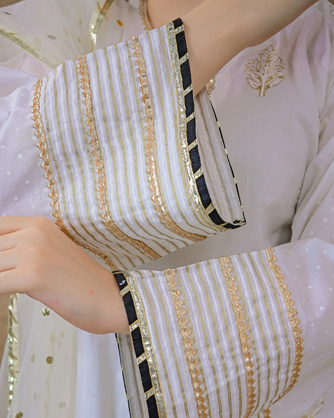 Ayla Studio Stitched Luxury Collection'2025-Asbp-104 Dobby Spring 3Pcs
