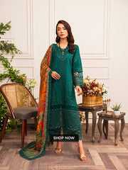 Pairi Daeza By Nine Needles Unstitched 3 Piece Luxury Lawn Collection'2025-Verdure-NL-01
