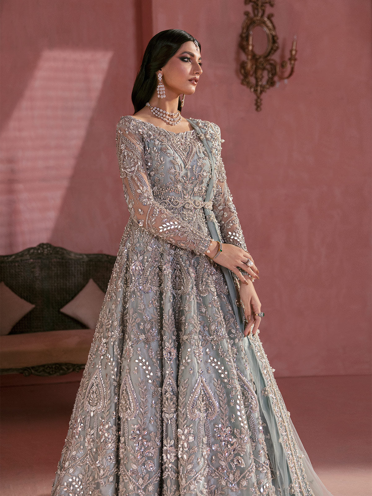 Charmaine By Gulaal Unstitched 3 Piece Bridal Collection'2022Sylvia B-24
