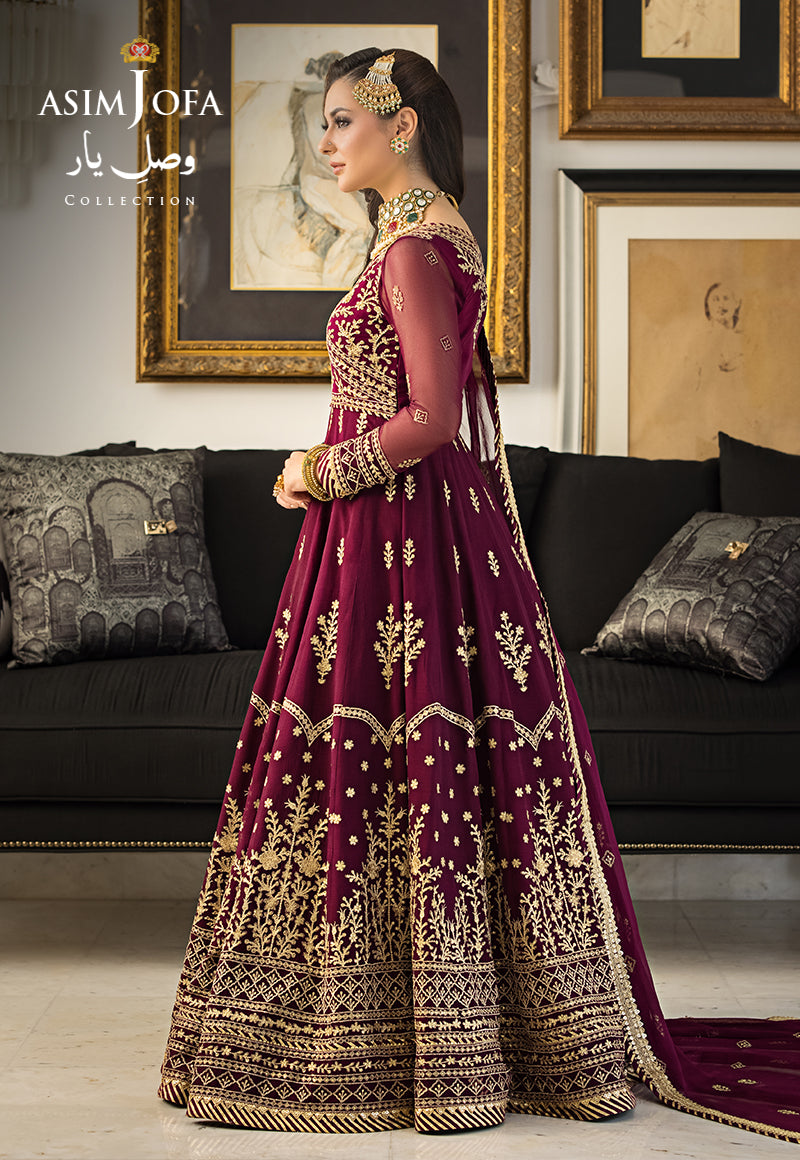 Asim Jofa Designers Limited Edition Ajvyd-04 Embroidered Stitched 3 Pcs