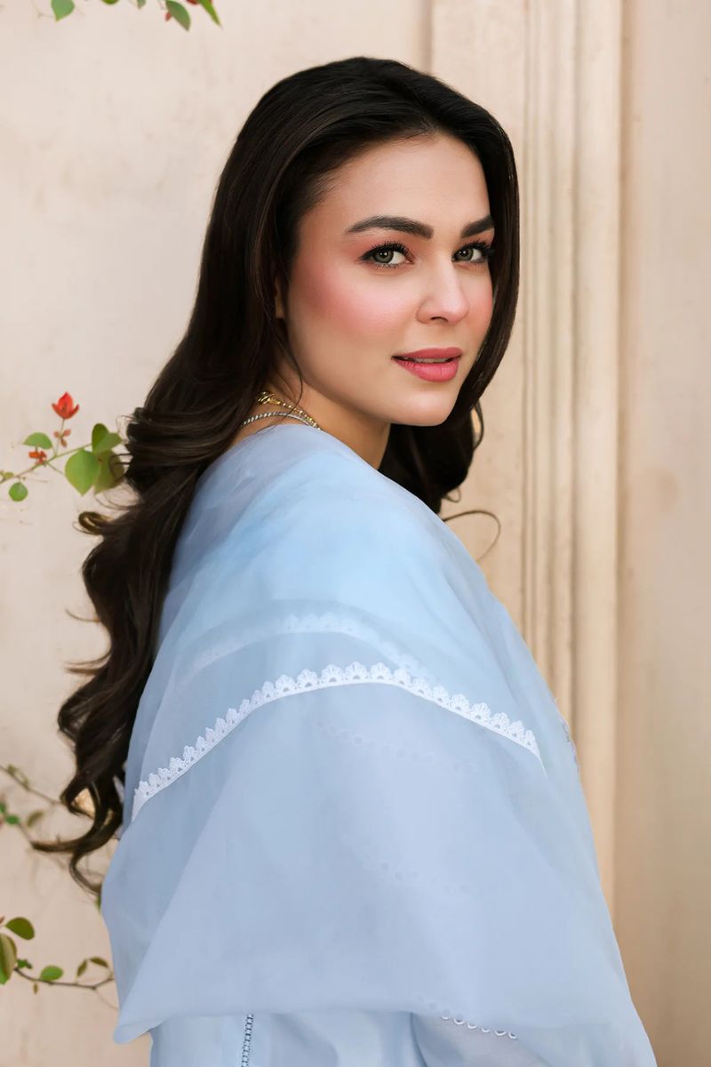 Tabeer By Mariam Malik Stitched 3 Piece Summer Collection'2025-Azure