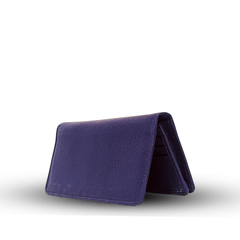 Long Leather Wallet Purple - Bag X