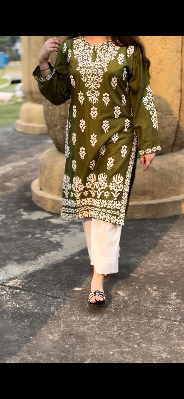 Zaib E Hoor FOXY Embossed Indian Chicken Kari Kurti