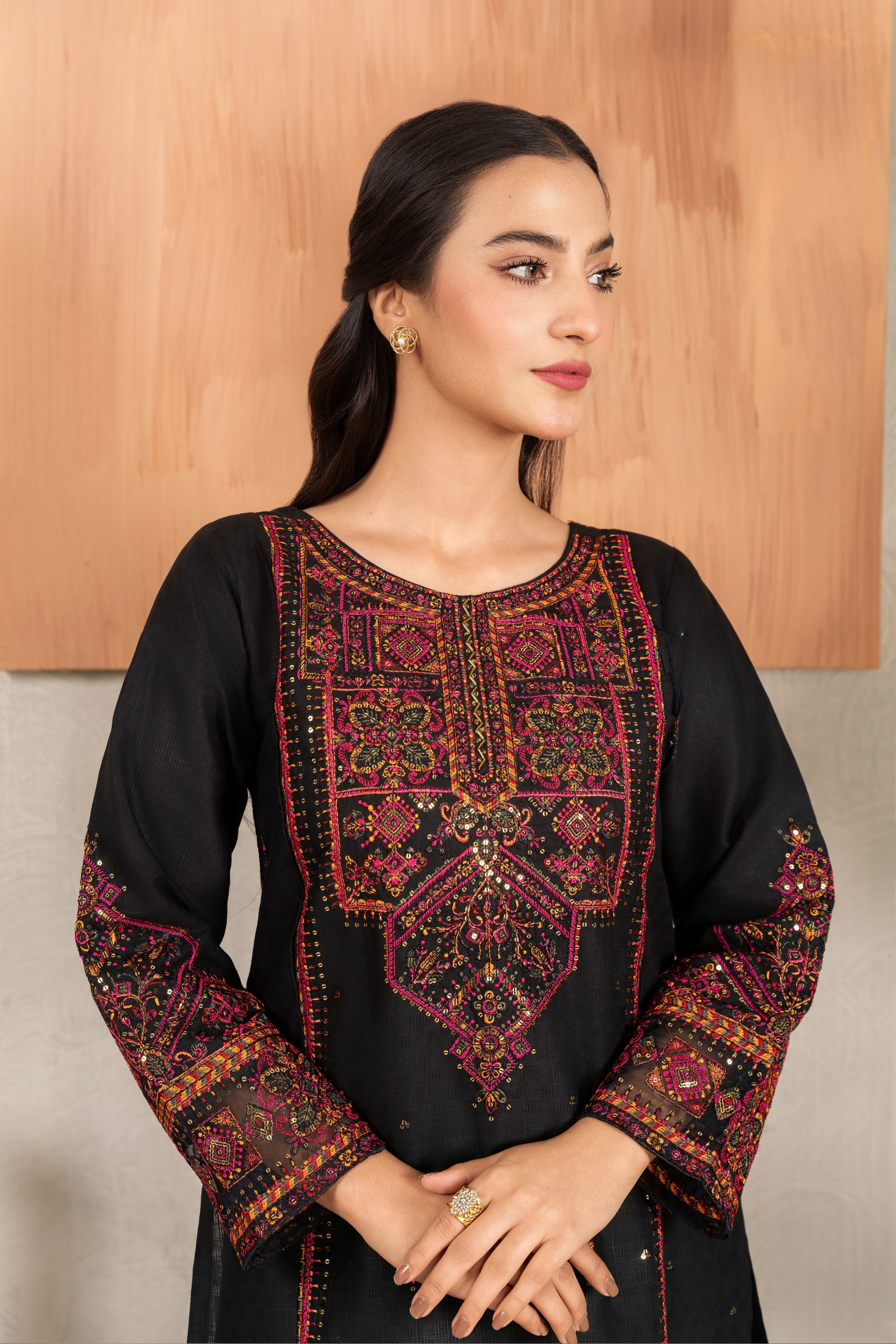 Flutterby Stitched 2 Piece Summer Collection-Tameera-bk