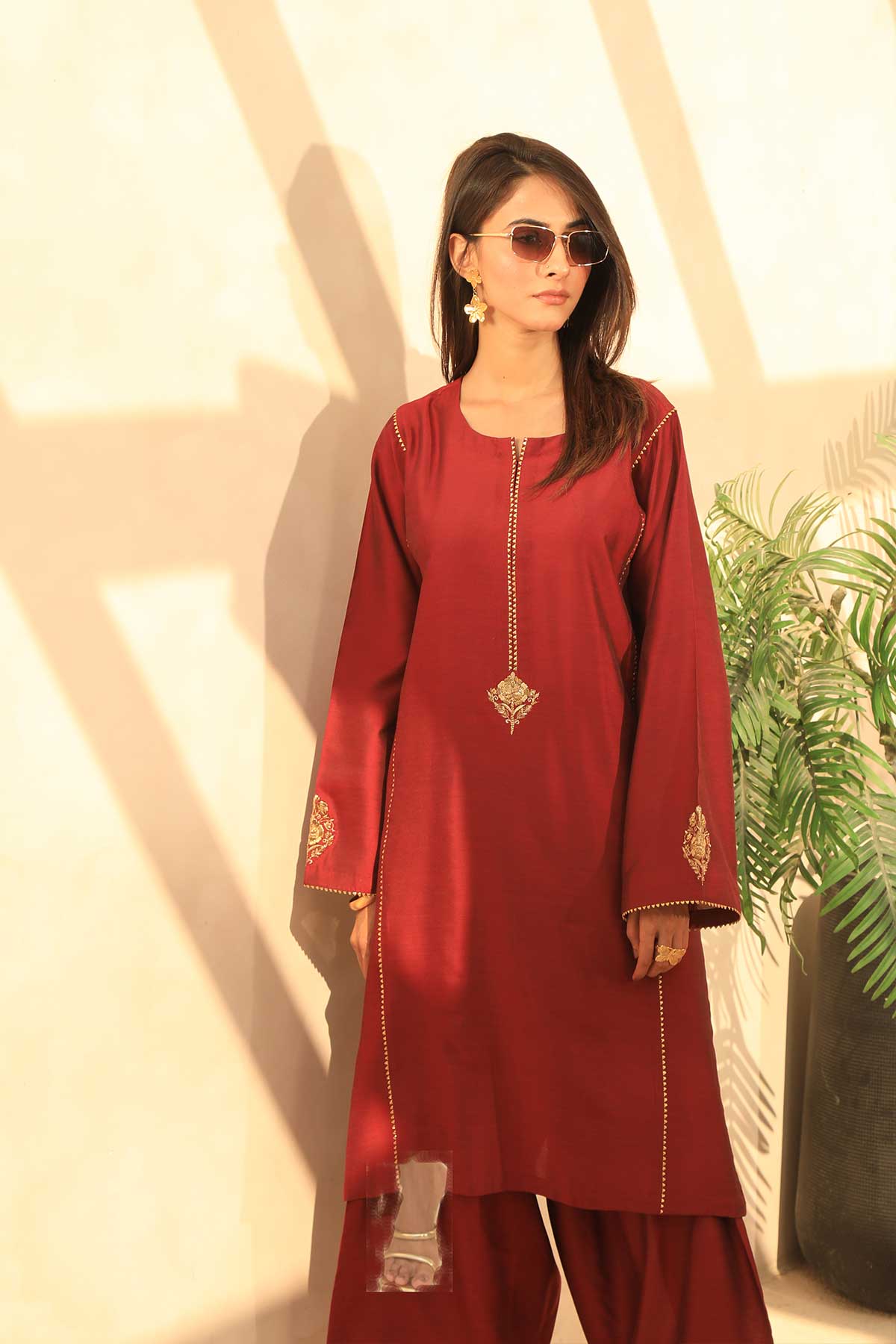Najia Zia Stitched 2 Piece Festive Collection'2025-Bold