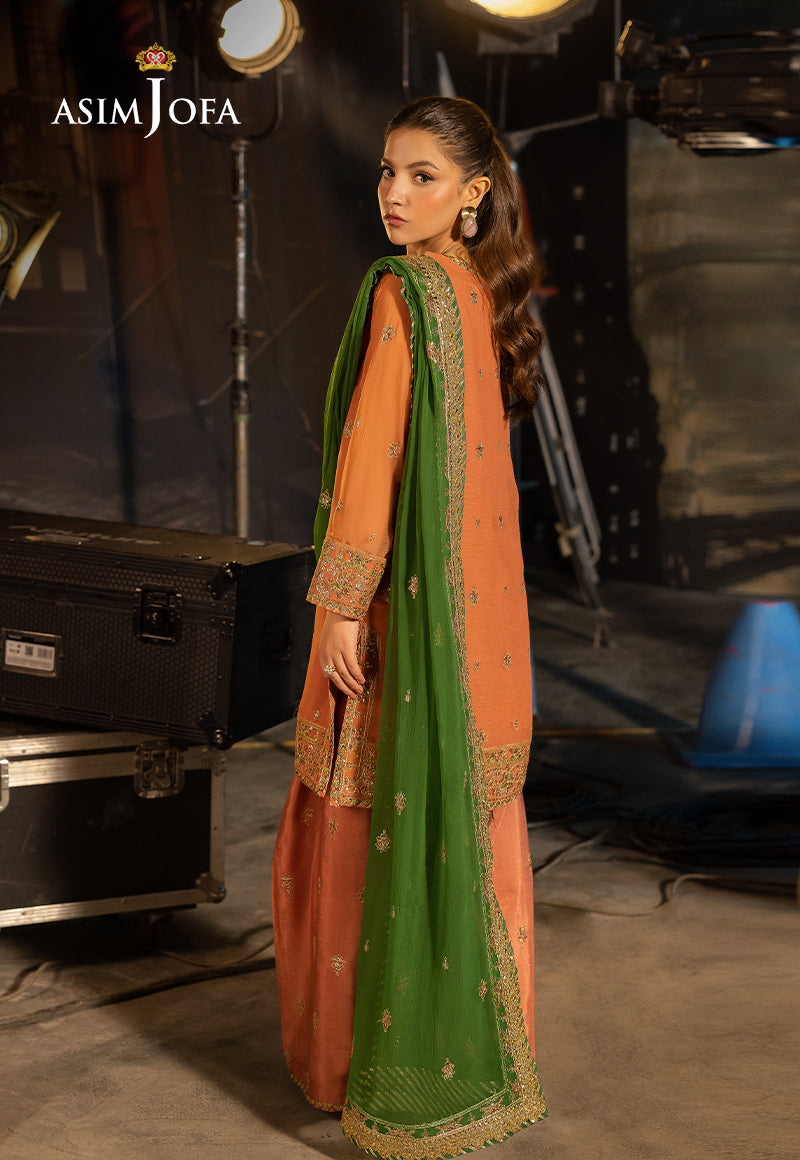 Asim Jofa LUXURY FESTIVE DROP 2 Ajlf-03 Embroidered Chiffon 3 Pcs
