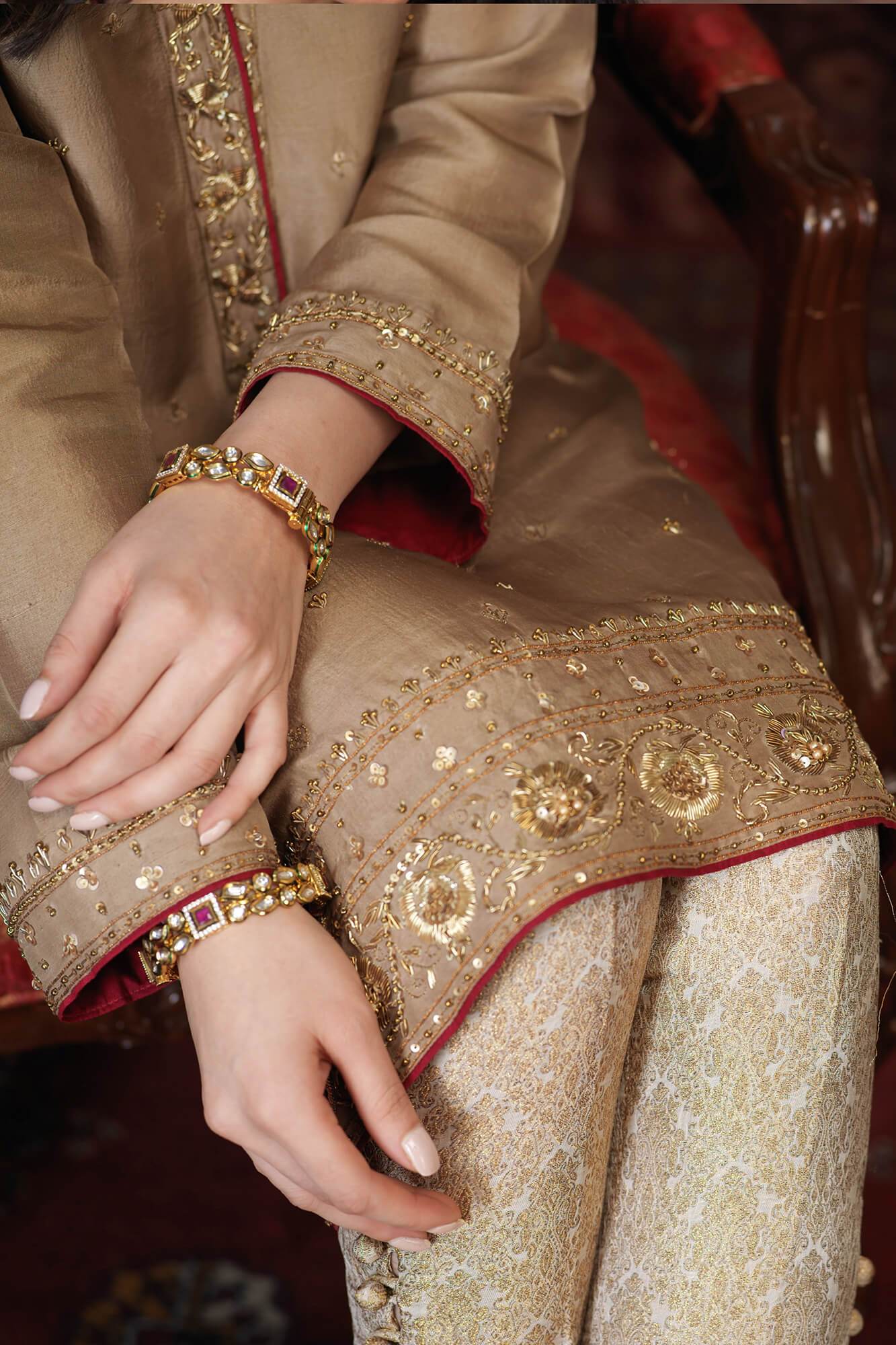 Arzish By Zaaviay Stitched Pareesa (Three Piece)