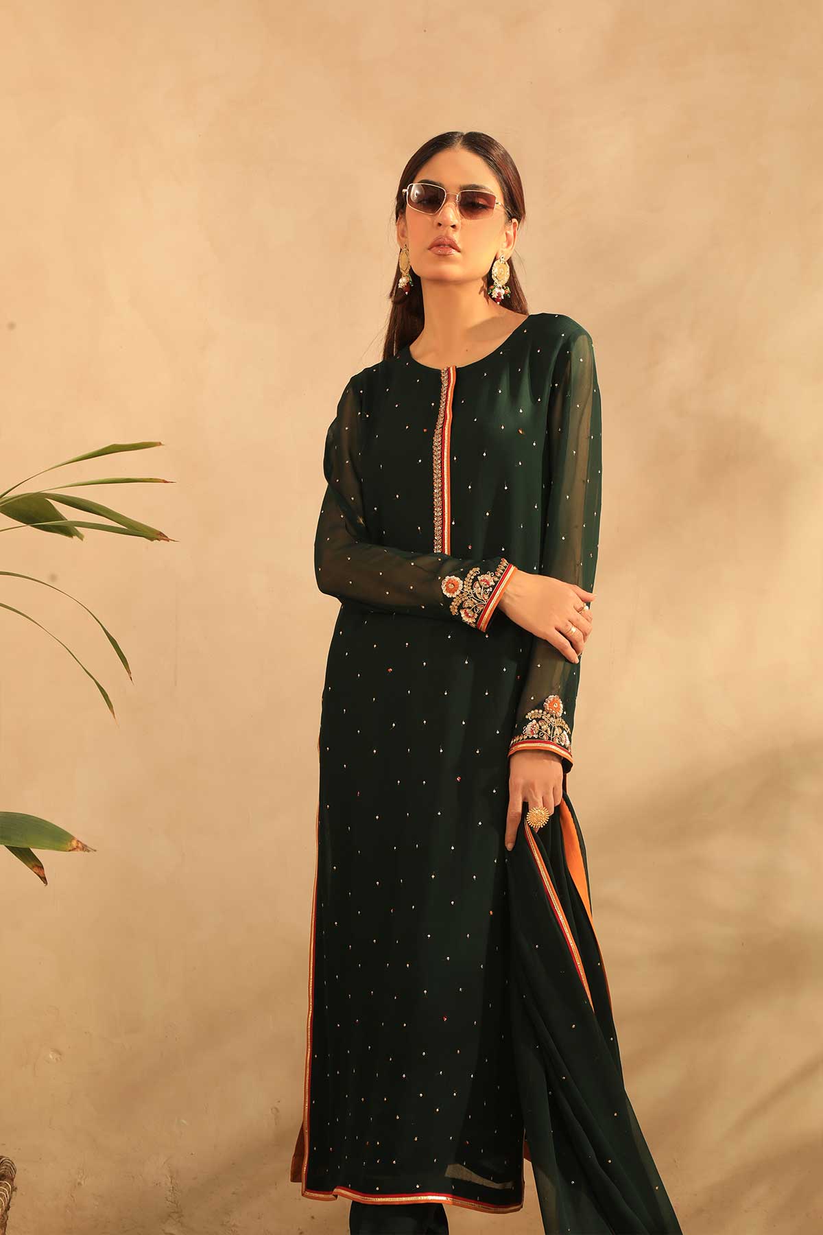 Najia Zia Stitched 3 Piece Festive Collection'2025-Grace