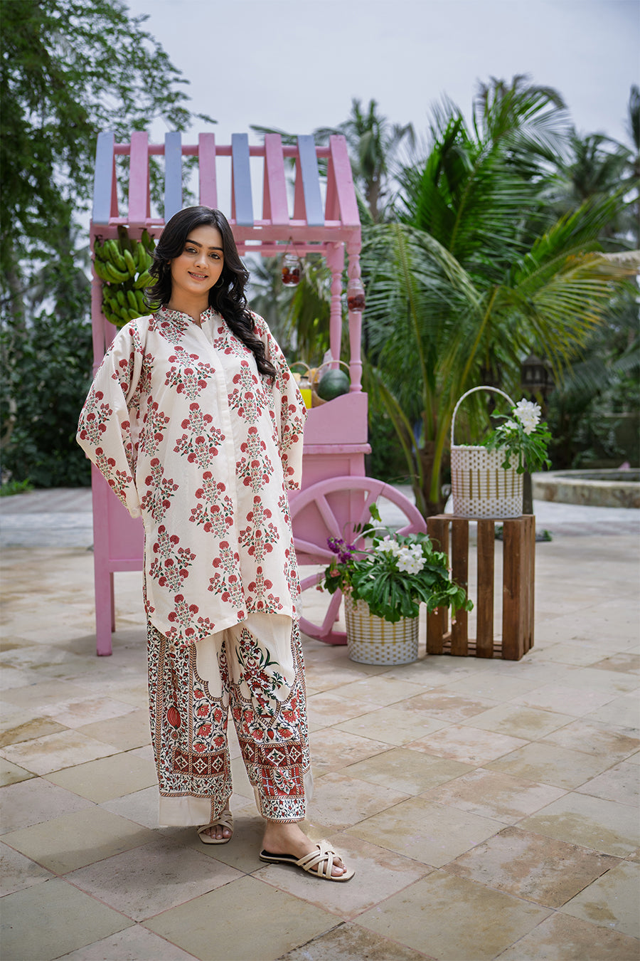 Sip N Style by Opole Stitched 2 Piece Summer Collection'2025-Lychee Fizz
