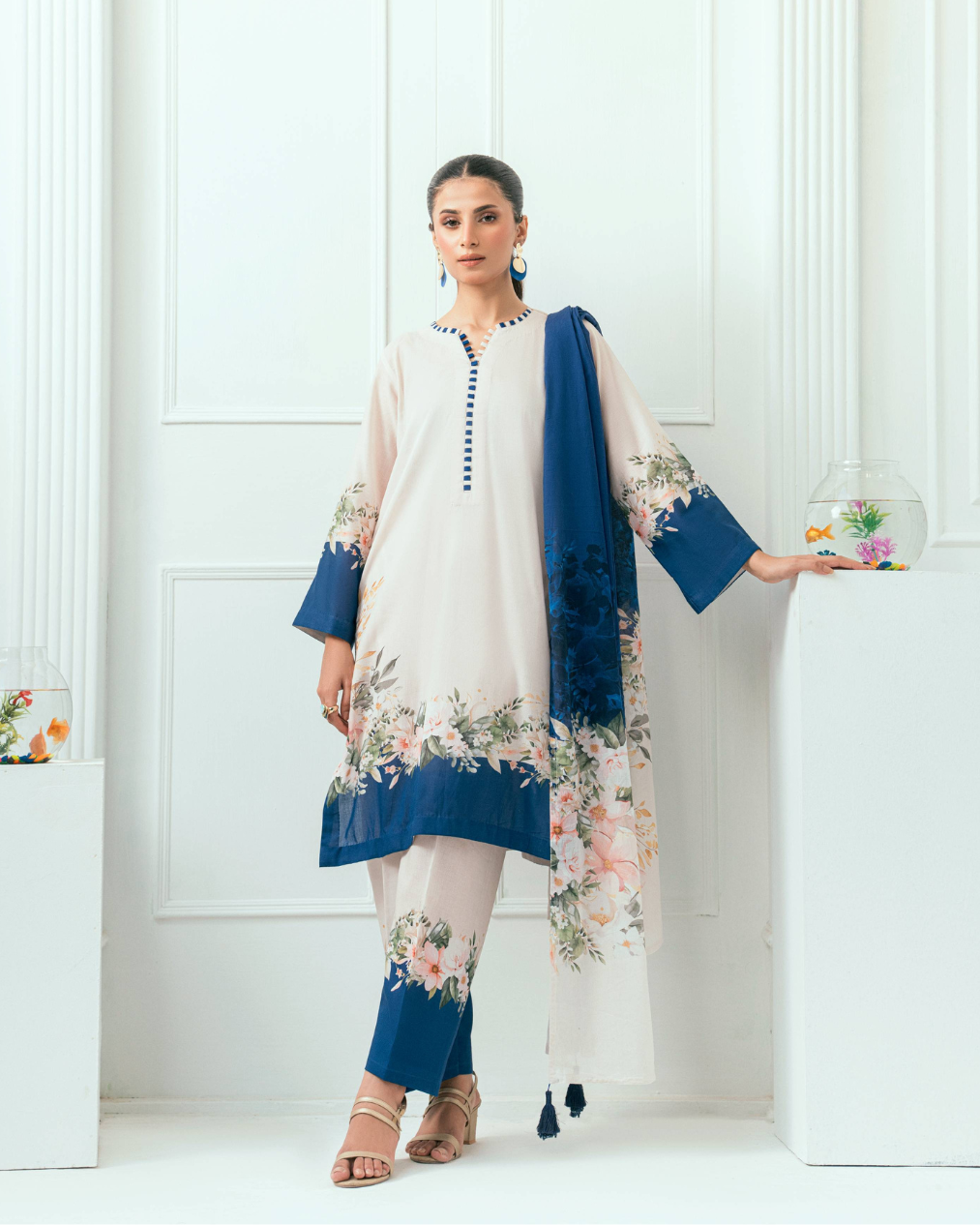 Amal Unstitched 3 Piece Printed Lawn Collection