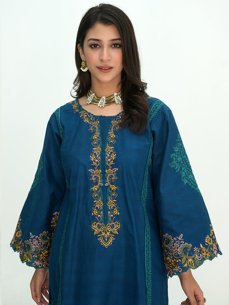 Flutterby Stitched 2 Piece Winter Collection-Leya - z